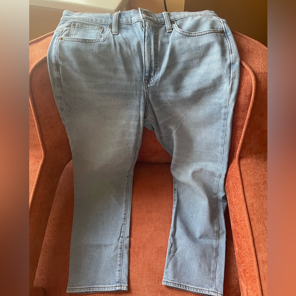 J Crew Essential Straight Jeans, Size 30
